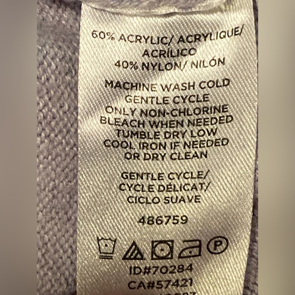 Pale purple shawl collar open sweater, Loft Medium, GUC - Picture 5 of 6